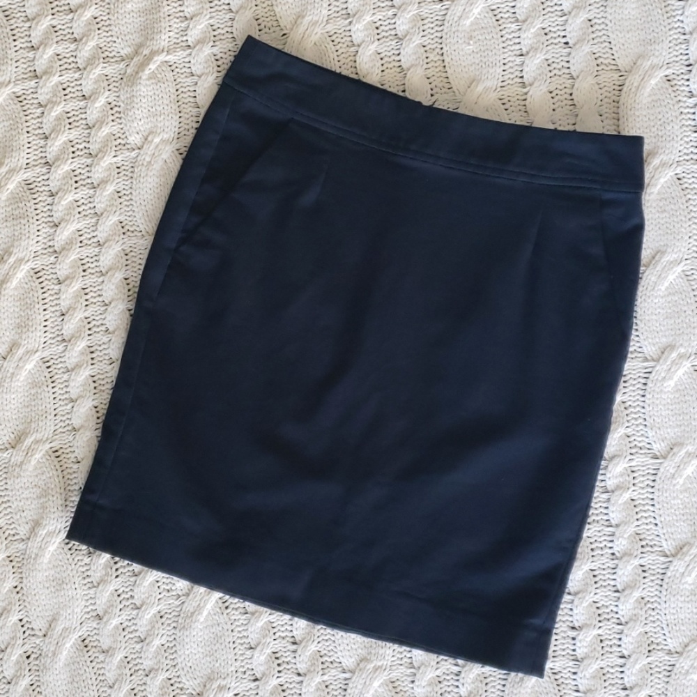 Banana republic navy pencil skirt
